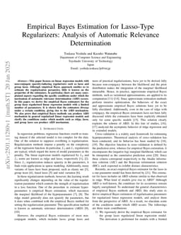 Empirical Bayes Estimation for Lasso-Type Regularizers: Analysis of Automatic Relevance Determination