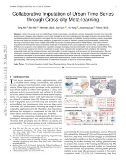 Collaborative Imputation of Urban Time Series through Cross-city Meta-learning