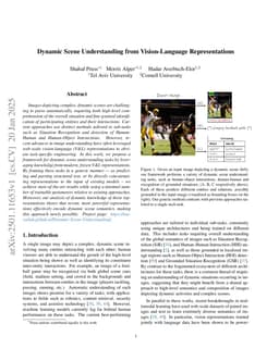 Dynamic Scene Understanding from Vision-Language Representations