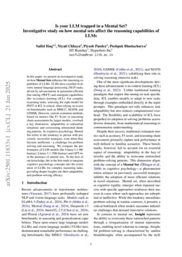 Is your LLM trapped in a Mental Set? Investigative study on how mental sets affect the reasoning capabilities of LLMs