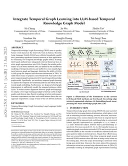 Integrate Temporal Graph Learning into LLM-based Temporal Knowledge Graph Model