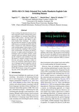 DOTA-ME-CS: Daily Oriented Text Audio-Mandarin English-Code Switching Dataset