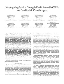 Investigating Market Strength Prediction with CNNs on Candlestick Chart Images