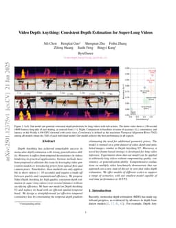 Video Depth Anything: Consistent Depth Estimation for Super-Long Videos