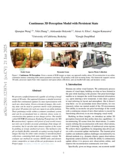 Continuous 3D Perception Model with Persistent State