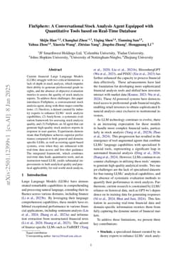 FinSphere: A Conversational Stock Analysis Agent Equipped with Quantitative Tools based on Real-Time Database