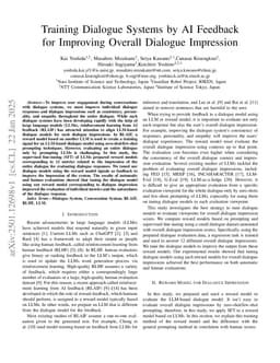 Training Dialogue Systems by AI Feedback for Improving Overall Dialogue Impression