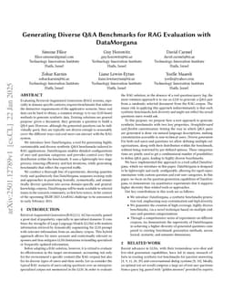 Generating Diverse Q&A Benchmarks for RAG Evaluation with DataMorgana