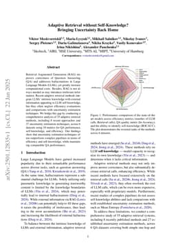 Adaptive Retrieval Without Self-Knowledge? Bringing Uncertainty Back Home
