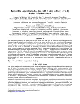 Beyond the Lungs: Extending the Field of View in Chest CT with Latent Diffusion Models