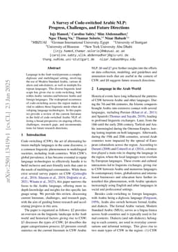 A Survey of Code-switched Arabic NLP: Progress, Challenges, and Future Directions
