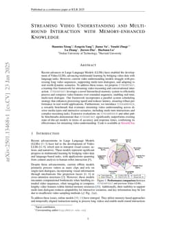 Streaming Video Understanding and Multi-round Interaction with Memory-enhanced Knowledge