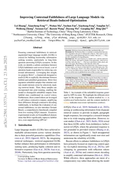 Improving Contextual Faithfulness of Large Language Models via Retrieval Heads-Induced Optimization