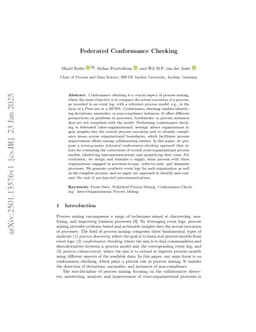 Federated Conformance Checking