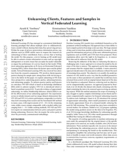 Unlearning Clients, Features and Samples in Vertical Federated Learning