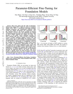 Parameter-Efficient Fine-Tuning for Foundation Models