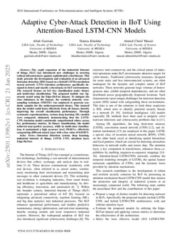 Adaptive Cyber-Attack Detection in IIoT Using Attention-Based LSTM-CNN Models
