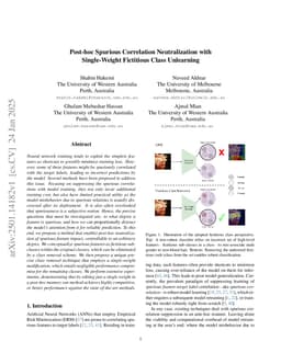 Post-hoc Spurious Correlation Neutralization with Single-Weight Fictitious Class Unlearning