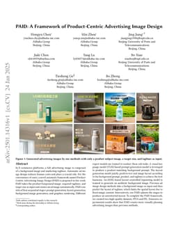 PAID: A Framework of Product-Centric Advertising Image Design