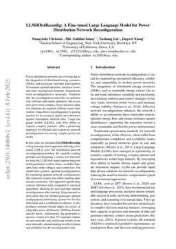 LLM4DistReconfig: A Fine-tuned Large Language Model for Power Distribution Network Reconfiguration