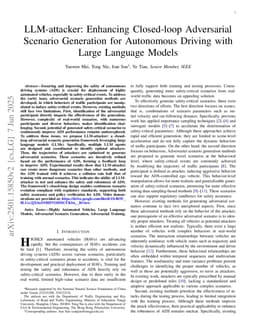 LLM-attacker: Enhancing Closed-loop Adversarial Scenario Generation for Autonomous Driving with Large Language Models