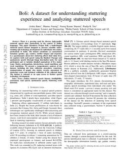 Boli: A dataset for understanding stuttering experience and analyzing stuttered speech