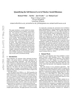 Quantifying the Self-Interest Level of Markov Social Dilemmas