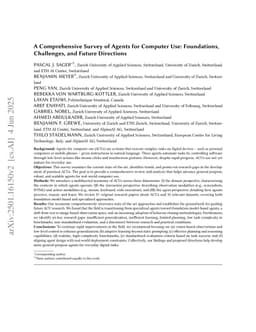 A Comprehensive Survey of Agents for Computer Use: Foundations, Challenges, and Future Directions