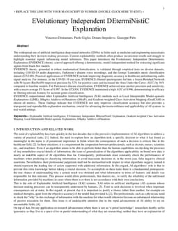 EVolutionary Independent DEtermiNistiC Explanation
