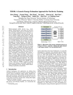 THOR: A Generic Energy Estimation Approach for On-Device Training