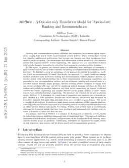 360Brew: A Decoder-only Foundation Model for Personalized Ranking and Recommendation