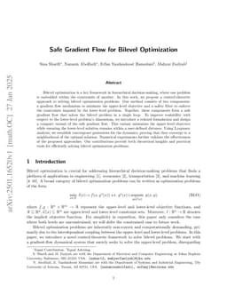 Safe Gradient Flow for Bilevel Optimization
