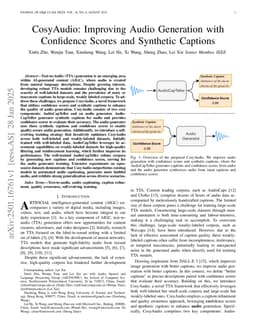 CosyAudio: Improving Audio Generation with Confidence Scores and Synthetic Captions