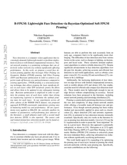 B-FPGM: Lightweight Face Detection via Bayesian-Optimized Soft FPGM Pruning