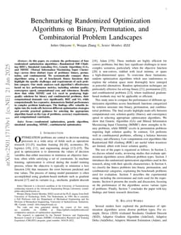 Benchmarking Randomized Optimization Algorithms on Binary, Permutation, and Combinatorial Problem Landscapes