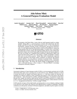 Atla Selene Mini: A General Purpose Evaluation Model