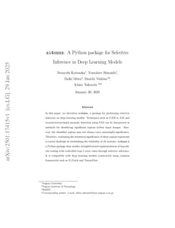 si4onnx: A Python package for Selective Inference in Deep Learning Models
