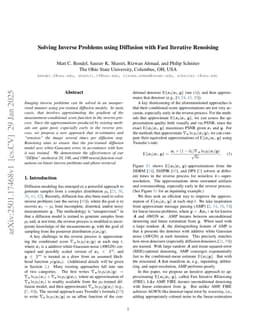 Solving Inverse Problems using Diffusion with Iterative Colored Renoising