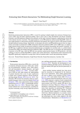 Extracting Inter-Protein Interactions Via Multitasking Graph Structure Learning