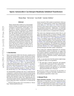 Sparse Autoencoders Can Interpret Randomly Initialized Transformers