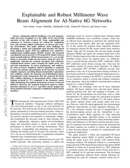Explainable and Robust Millimeter Wave Beam Alignment for AI-Native 6G Networks