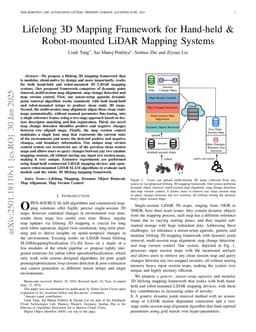 Lifelong 3D Mapping Framework for Hand-held & Robot-mounted LiDAR Mapping Systems