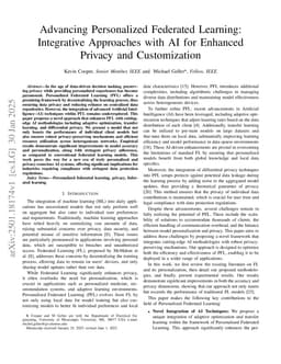 Advancing Personalized Federated Learning: Integrative Approaches with AI for Enhanced Privacy and Customization