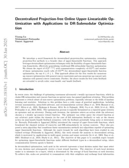 Decentralized Projection-free Online Upper-Linearizable Optimization with Applications to DR-Submodular Optimization