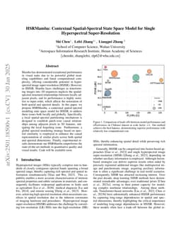 HSRMamba: Contextual Spatial-Spectral State Space Model for Single Hyperspectral Super-Resolution