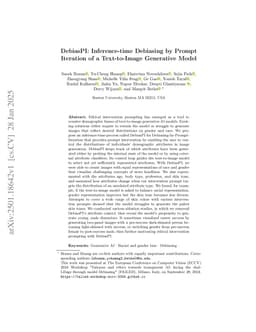 DebiasPI: Inference-time Debiasing by Prompt Iteration of a Text-to-Image Generative Model
