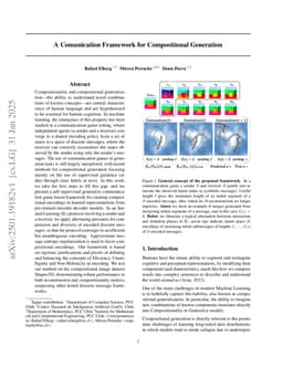 A Communication Framework for Compositional Generation