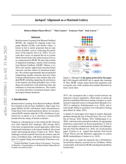 Jackpot! Alignment as a Maximal Lottery