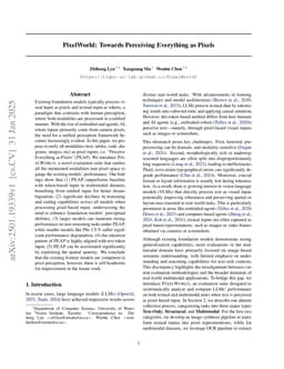 PixelWorld: Towards Perceiving Everything as Pixels
