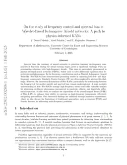 On the study of frequency control and spectral bias in Wavelet-Based Kolmogorov Arnold networks: A path to physics-informed KANs
